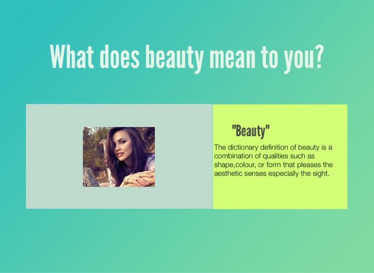 What does beauty mean to you on FlowVella Presentation Software for Mac iPad and iPhone