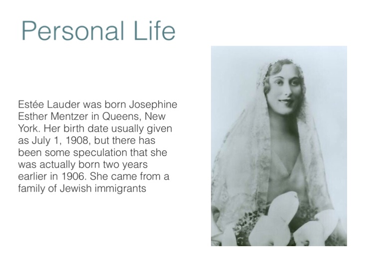 July 1, 1908: Beauty Entrepreneur Estée Lauder Was Born - Lifetime