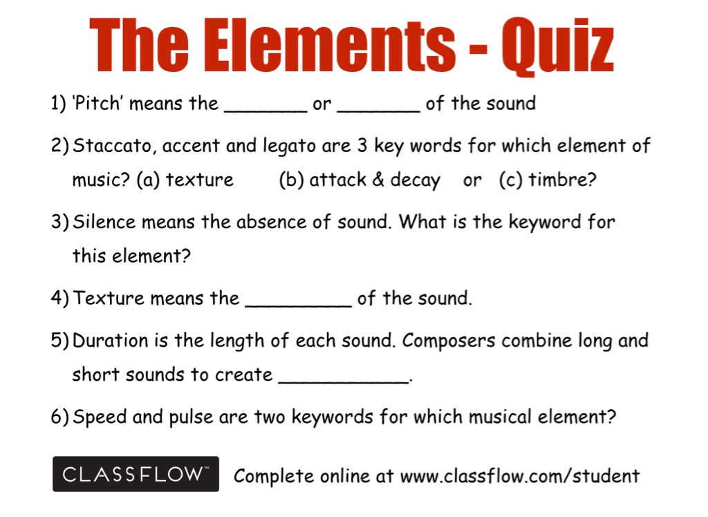 The Elements of Music Screen 12 on FlowVella Presentation Software