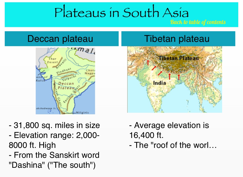 deccan plateau world map