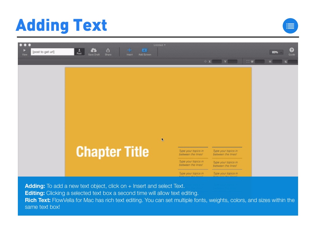 The Flowvella Guide For Mac Screen 6 On Flowvella Presentation Software For Mac Ipad And Iphone 6621