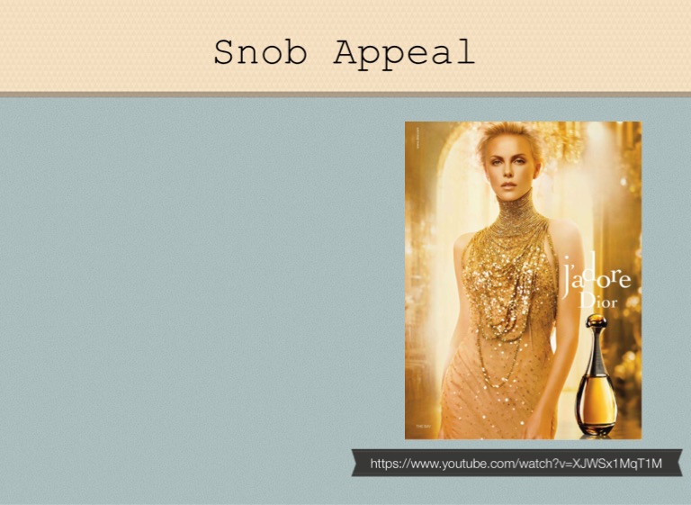 snob appeal advertising examples