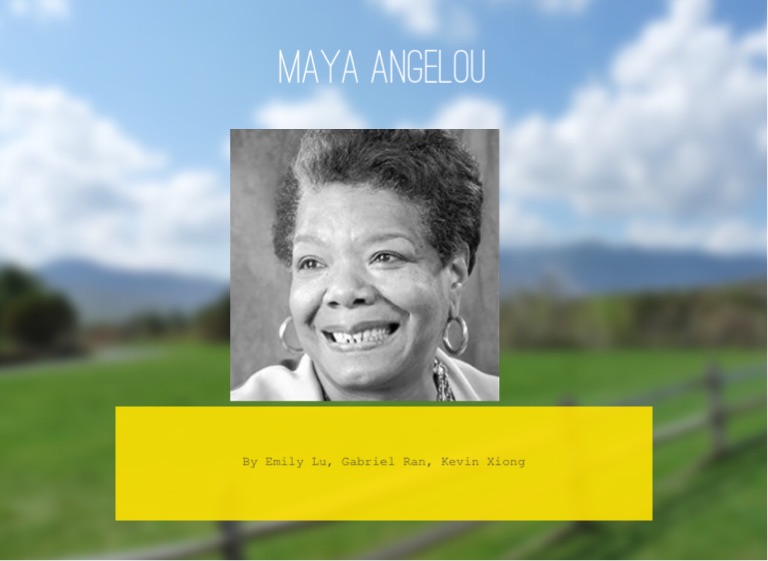 Maya Angelou on FlowVella - Presentation Software for Mac iPad and iPhone