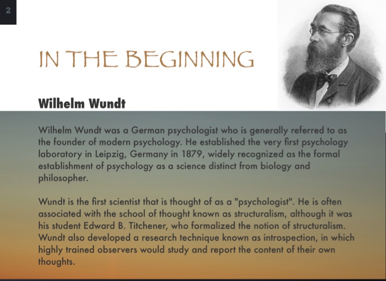an analysis of wihelm wundts concept of discipline with structuralism an analysis of wihelm wundts concept of discipline with structuralism